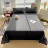 Lençol de Cama de Veludo Leite Peça Única Mais Veludo Espessado Inverno Veludo Coral Cor Sólida Capa de Edredom para Dormitório Estudantil Conjunto de Três Peças de Flanela