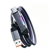 Cabo de Dados Pdmax Luminous Super Rápido com Tira de Luz Colorida Adequado para Apple 6/17 Huawei Samsung Xiaomi Honor