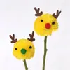 Acessórios Tênis de Mesa Expressão Crisântemo Material DIY Forma Rosto Sorridente Fofo Animal Criativo Presente Buquê Infantil