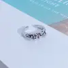 Nuevo Anillo Abierto de Lujo Ligero Totalmente Incrustado de Diamantes de Zirconia Super Brillante de Gama Alta Versátil de Nicho Exquisito Elegante Personalizado