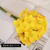 6 manojos de narcisos flores de simulación sesión de fotos de boda flores falsas de simulación decoración de sala de estar en casa arreglo floral en jarrón venta al por mayor