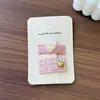 Accesorios para el Cabello Hechos a Mano Coreanos de Encaje Cuadros Flores Pinza de Pelo con Lazo Floral Pinza para el Flequillo Niña Dulce Pinza BB