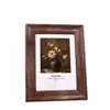 Moldura de Foto Rústica Americana em Madeira Maciça para Mesa / Moldura de Foto Criativa de Madeira de 6/7 Polegadas Moldura Decorativa para Fotos de Casamento de Estúdio