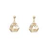 2024 nuevos pendientes triangulares pequeños geométricos retro minimalistas que combinan con todo, pendientes de temperamento de moda para mujeres, nuevos y modernos