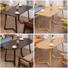 Juego de Mesa y Sillas Retro de Cuero con Cera para Cafetería Mesa y Sillas de Barra de Madera Maciza Cabina para Tienda de Té con Leche Sofá