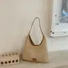 Bolso de Mano Tejido para Mujer 2026 Nuevo Estilo Estilo Perezoso Bolso de Hombro Gran Capacidad Casual para el Trabajo Vacaciones en la Costa Bolso de Axila