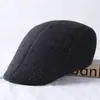 Boina de Lã Nova Outono/Inverno 2025 para Homens, Meia-Idade e Idosos, Chapéu Quente e Espesso Bico de Pato, Venda por Atacado do Fabricante