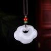 Suministro en Vivo Xinjiang Hotan Ping an Wu Shi Colgante Marca Jade Seda Dorada Hebilla de Seguridad Colgante Regalo Universal para Hombres y Mujeres