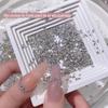 Mini Pequeno Branco 5A Zircônia Invertida Joia Diamante para Nail Art Celebridade da Internet Modelo Quente 1.5*3 Marquise Losango Fundo Plano Diamante