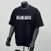 Nueva camiseta de manga corta de moda para hombre de verano, estilo europeo, estampado personalizado, cuello redondo, corte ajustado, camiseta versátil de media manga para hombre