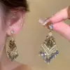 "Ballet de Sueño Dulce" Pendientes Dulces con Lazo para Niñas para Mujer, Exquisitos Pendientes Largos con Borla