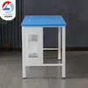 Mesa Plana com Computador Embutido Oculto para Sala de Aula Multimídia Escolar, Sala de Treinamento em Computação, Sala de Computação Dupla para Alunos, Mesa para Computador