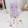 Novos adesivos 3D fofos de gatinha KT com glitter que balançam, com variedade de materiais para decoração de copo de água infantil