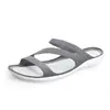 Chanclas de Playa Negras para Mujer para Verano, de Suela Gruesa, Modelo Nuevo 2026, de Suela Suave, de Suela Plana, Sandalias Cómodas