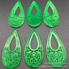 Jade Malaio oco pingente longo gota d'água para dinheiro atacado acessórios de joias de jade diy pingente de brincos Marca de Jade atacado
