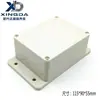 Caja de conexiones de plástico impermeable, Carcasa para instrumentos con orejas, Carcasa impermeable para fuente de alimentación 115*90*55mm