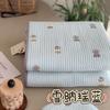 Cubrecama acolchado de algodón de doble cara estilo coreano, lavado a alta temperatura con arena, disponible para las cuatro estaciones, cubierta para tatami Kang, sábana antideslizante