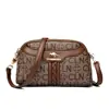 Bolsa de ombro feminina de alta qualidade e grande capacidade para comércio exterior, nova bolsa de mãe com padrão vintage, bolsa quadrada pequena, bolsa versátil para o dia a dia para mulheres