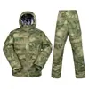 Traje de Algodão Camuflado Russo Nível 8 Uniforme de Treinamento à Prova de Frio de Inverno Jaqueta Grossa Resistente à Água Resistente ao Desgaste Tático para Exterior