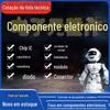 Componentes Eletrônicos Lista de Materiais Ordem Circuito Integrado Chip Ic Diodo Transistor Capacitor Resistor Indutor de Contas Magnéticas Série