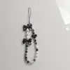 Nova cor laço amor corrente de telefone cordão de telefone com contas pingente para capa de celular pulseira de pulso resistente a quedas para mulheres