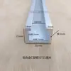 Ranura em Forma de C, Flange Interna de Liga de Alumínio com Ranura em Forma de U, Trilho Guia para Sensor, Ranura para Montagem de Chave Fotoelétrica, Ranhura para Cartão de Alumínio do Trilho