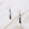 Venta Caliente Transfronteriza Europeos y Americanos Simples Placa de Ácido Acético Pendientes Largos para Mujer Mini Pendientes Largos de Barra Pendientes