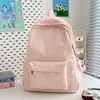 Moda Transfronteriza Estilo Coreano Estudiante Alta Apariencia Bordado de Moño Fresco y Ligero Mochila de Gran Capacidad