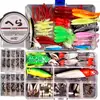 Conjunto de Iscas para Pesca de Arremesso no Atacado, Iscas de Pesca, Conjunto de Iscas, Isca Macia Pencil com Lantejoulas, Isca Dura Vib, Minnow de Sapo