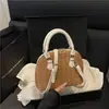 2025 Moda Nueva Tendencia Diseño Simple Popular Color Sólido Elegante Casual Un Hombro Cruzado de Mano Bolso Cuadrado Pequeño
