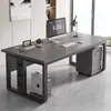 Escritorio Individual para Computadora Escritorio de Oficina Mesa para Gerente Comercial Estilo Simple Moderno Mesa y Silla Mesa Espesa para Capacitación de Empleados