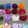 Flores Artificiales, Ramo de Hortensias de 5 Cabezas, Verano Interminable, 27 Piezas, Materiales Florales para Decoración de Bodas y Hogar, Flores de Cinco Cabezas
