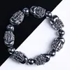 Pulsera Pixiu de Silicio Policristalino Genuino de Terahercios Derrite el Hielo Instantáneamente Pulsera Pixiu para Mujeres y Hombres