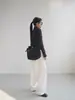 Novedad Otoño e Invierno 2025 Tejido 100% Lana Pura Cárdigan de Punto para Mujer con Cremallera Doble Cremallera Versátil Elegante Chaqueta Estilo Corto