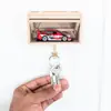 Portallaves de Garaje de Coche Transfronterizo con Puerta que se Abre Modelo de Coche en Miniatura Gancho de Garaje