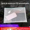 Saco plástico com zíper malha transparente Saco para Embalagem de Documentos aviso saco com zíper pvc saco para joias formulação