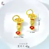 Ábaco Propicio Accesorios para Joyería DIY Colgante de Gota de Aceite Chapado en Oro Vietnamita Cobre Chapado en Oro Nuevo Estilo Chino Étnico Estilo Nacional
