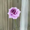Rosa Artificial Mocha de Tallo Único Flor de Boda Pared de Flores Bola de Flores Arreglo Floral Fila de Suelo Pasillo de Flores Material Floral Decoración Suave Arte Floral