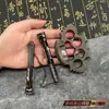 Mercadoria do Jogo Dark Zone Alma de Dragão Nunchaku Modelo de Metal Arma Corpo a Corpo Liga de Zinco Ornamento de Nunchaku 12cm