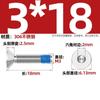 Aço inoxidável 304 cabeça escareada sextavada dispensador copo chato parafusos anti-soltos revestidos com cola azul rosca M1.6-M16