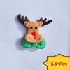 Navidad dibujos animados Papá Noel accesorios reno colgante pasador diadema aro de raqueta pulsera accesorios