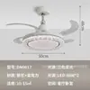 Nueva Luz de Ventilador Moderna para Sala de Estar Estilo Vintage Crema Protección Ocular Silenciosa Viento Fuerte Simple para Dormitorio Comedor Luz de Ventilador Eléctrico
