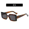 2021 Nuevas gafas de sol cuadradas europeas y americanas transfronterizas, a la moda, simples, de moda, para mujer, gafas de sol para fotografía callejera