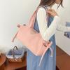 Bolsa de Mão de Nylon Leve com Grande Capacidade, Novo Estilo Coreano Simples Casual para Deslocamento Viagem Transversal
