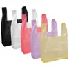 Sacos de Roupas Grandes e Pequenos Translúcidos de PEAD Sacos Coletes Coloridos Amarelos Sacolas Plásticas