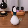 Olla de Aceite Esencial para Spa Tailandés Salón de Belleza Cerámica Hoja Botella de Aceite Esencial Aromaterapia Mezcla Dispensación Bandeja de Spa Set