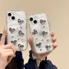 Nueva Funda para Teléfono Móvil Manzana 15 Electrochapada para Aromaterapia Oso Pegamento de Goteo Funda Suave Cara Sonriente Estrella de Cinco Puntas Accesorios DIY