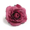 Cabezas de flores de rosa artificiales para decoración de pared de flores de fondo, accesorios de flores de seda para sombrero de paja, flores para el pelo DIY, accesorios para bodas, flores artificiales