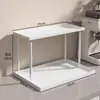 Organizador de Almacenamiento de Tazas Doble Capa Escritorio del Hogar Estante para Tazas de Café Taza de Té Juego de Té Taza de Agua Estante de Almacenamiento para Snacks