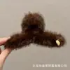 Presilha de Tubarão Grande de Cristal de Luxo de Alto Padrão para Cabelo Feminino Moda Versátil Presilha para a Parte de Trás da Cabeça Nova Presilha de Cabelo Acessório de Cabeça